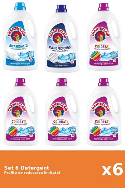 Chanteclair Set 6 Detergent Chanteclair: 1xBicarbonat, 1xClasic, 4xColor