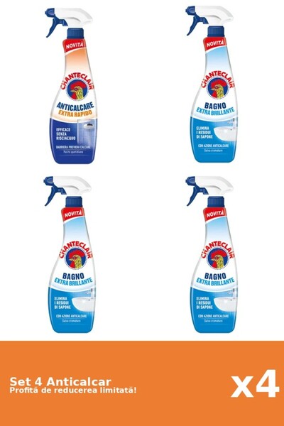 Chanteclair Set of 4 Chanteclair Anti-limescale: 1xRapid, 3xClassic