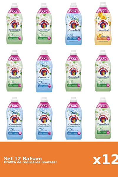 Chanteclair Set 12 Balsam Chanteclair: 6xMosc Alb, 5xLotus, 1xPortocale