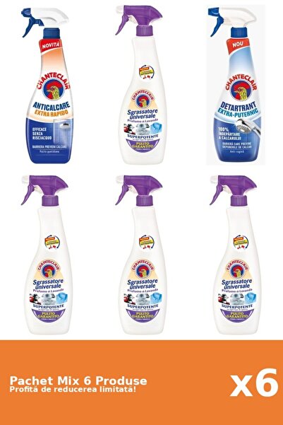 Chanteclair Set 6 Mix Chanteclair: 2 Anticalcar, 4 Degresant