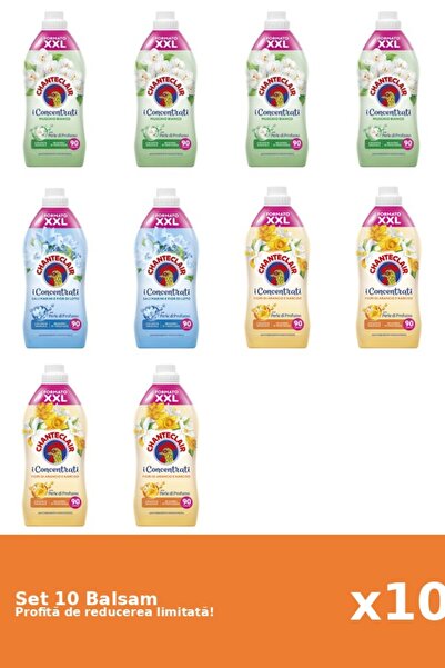 Chanteclair Set of 10 Chanteclair Balms: 4xWhite Musk, 2xLotus, 4xOrange