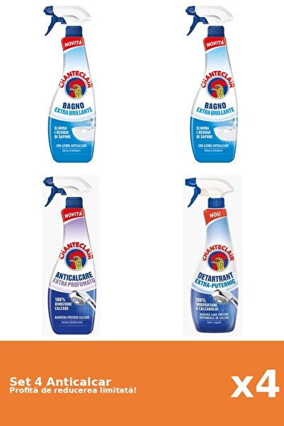 Chanteclair Set 4 Anticalcar Chanteclair: 2xClasic, 1xParfumat, 1xPuternic