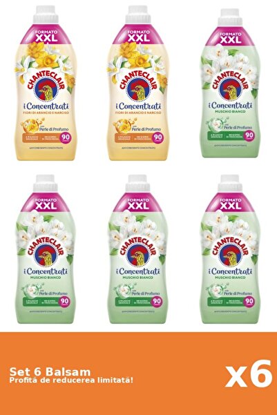 Chanteclair Set 6 Balsam Chanteclair: 2xPortocale, 4xMosc Alb