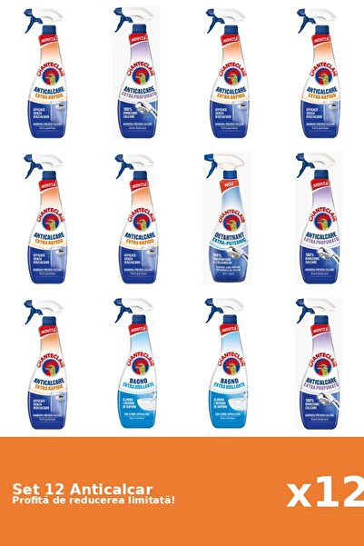 Chanteclair Set 12 Anticalcar Chanteclair: 6xRapid, 3xParfumat, 1xPuternic, 2...