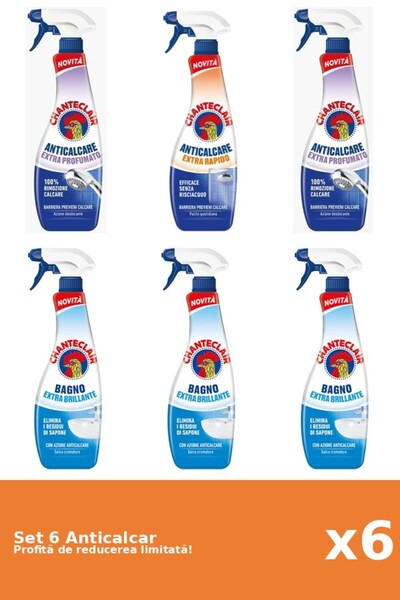 Chanteclair Set of 6 Chanteclair Anti-limescale: 2xScented, 1xRapid, 3xClassic