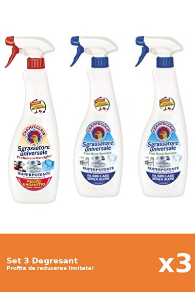 Chanteclair Set of 3 Chanteclair Degreaser: 1xMarseille, 2xBicarbonate