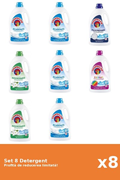 Chanteclair Set 8 Detergent Chanteclair: 4xBicarbonat, 1xClasic, 2xMosc Alb, ...