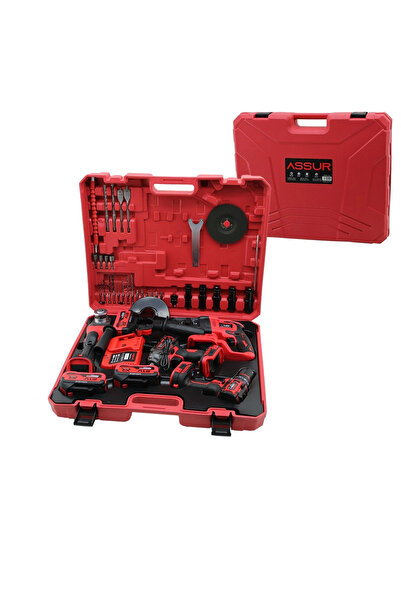 shopwave 4PCS USTA ELEKTRİKLİ ALET SETİ ŞARJLI=21V MATKAP - VİDALAMA - SPRAL ...