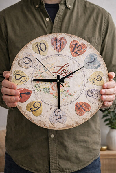 Generic An elegant wooden wall clock – a calming decorative element that comp...