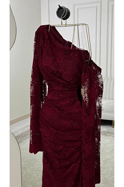 Rovanafashion "Andalusian Ruby" Burgundy Dress