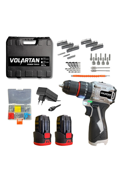 VOLARTAN Delta VTX-1010 Kömürsüz Akülü Darbeli Vidalama 2x2.0Ah 16.8V 2.0Ah
