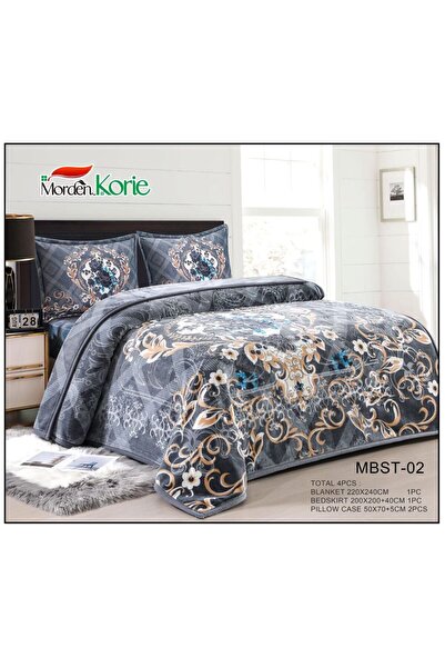 Morden Korie Double bed blanket set, 4 pieces, floral print