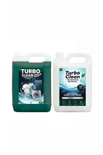 Turbo Clean Profesional Pachet detergent și balsam de rufe My Forest 10L
