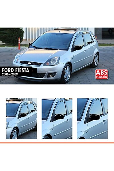 Genel Markalar Ford Fiesta MK5 Batman Yarasa Ayna Kapağı Piano Black 2006-2008