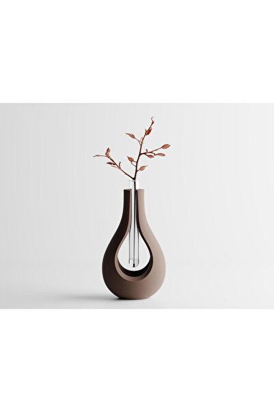 Sani Vase "Elysiar Vase" 93x90xH157mm - Dark brown matt