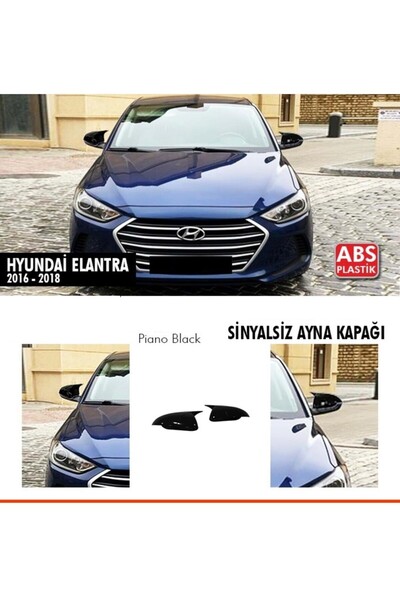 Tuning Vadisi Hyundai Elantra Sinyalsiz Batman Yarasa Ayna Kapağı Piano Black...