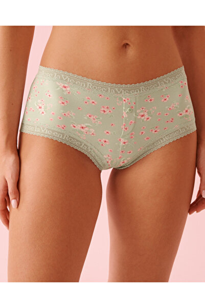 La Vie en Rose سروال داخلي قصير مزين بالدانتيل فائق النعومة