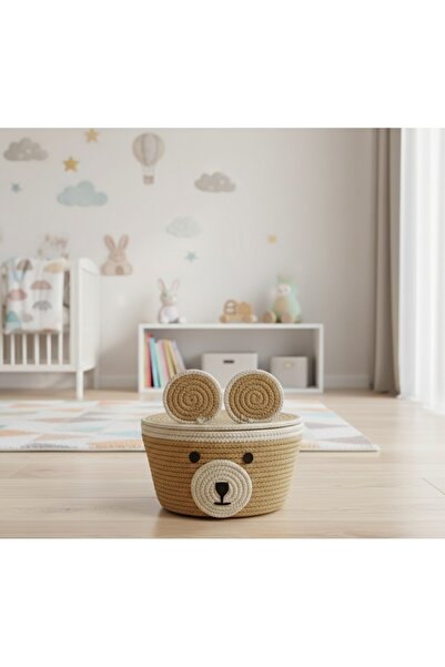 HAT HOME Teddy Bear Basket Toy Basket Stylishly Designed and Specially Produced