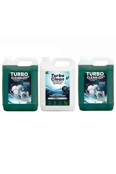Turbo Clean Profesional Pachet 2 detergenți + balsam My Forest