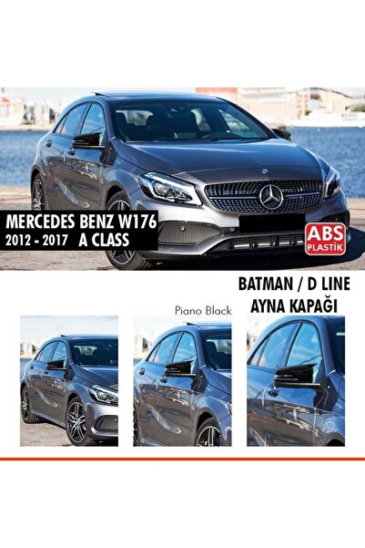 Tuning Vadisi Mercedes A Class W176 Batman Yarasa Ayna Kapağı Piano Black / 2...