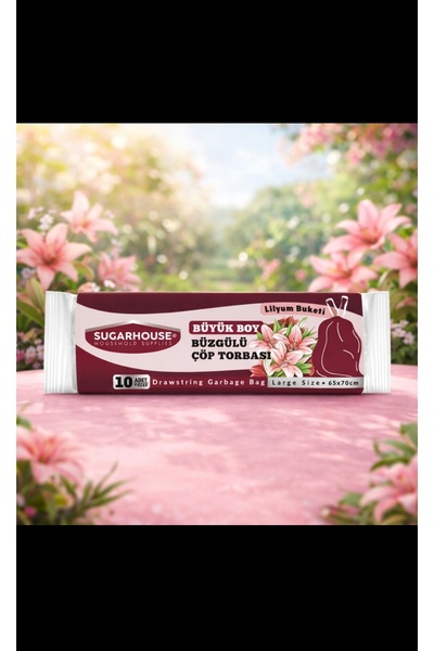 SUGARHOUSE Sugar House Büzgülü Büyük Boy Lilyum Kokulu Çöp Torbası