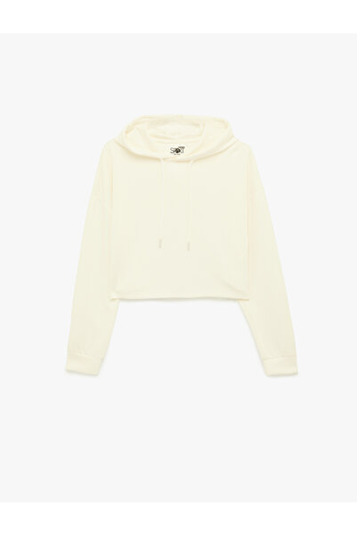 Koton Viscose Blended Long Sleeve Hooded Oversized Sports Sweatshirt