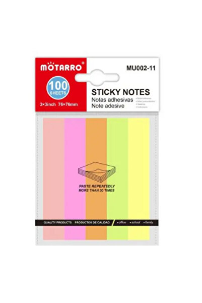 MOTARRO MU002-11 Sticky Notes, Self Adhesive Memo Notes Pads for Office, Scho...