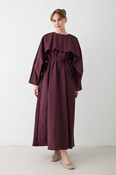 Melike Tatar Cloak Detailed Dress 32-2604