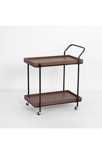 Generic عربة ضيافة وتقديم طعام خشبية