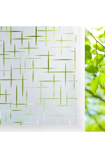 Linarun Folie de geam autoadezivă statică pentru intimitate, folie de sticlă ...