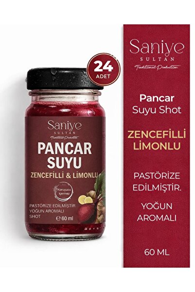 Saniye Sultan Doğal Ürünler Sanıye Sultan Kırmızı Pancar Suyu Shot – Zencefil...