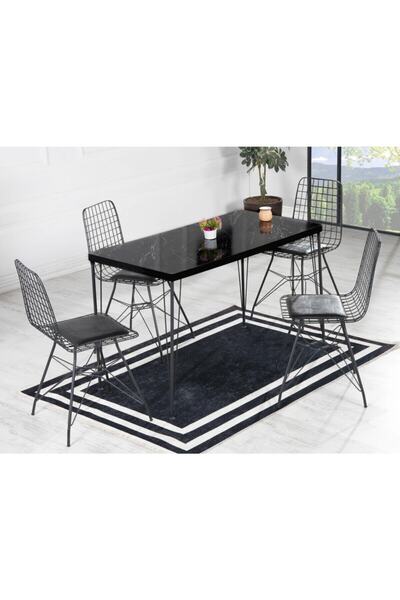 ah assel home Malta 60x120cm Yemek Masası Takımı-mutfak Masası -balkon Masası...