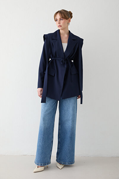 Melike Tatar Detailed Double Jacket 32-2657