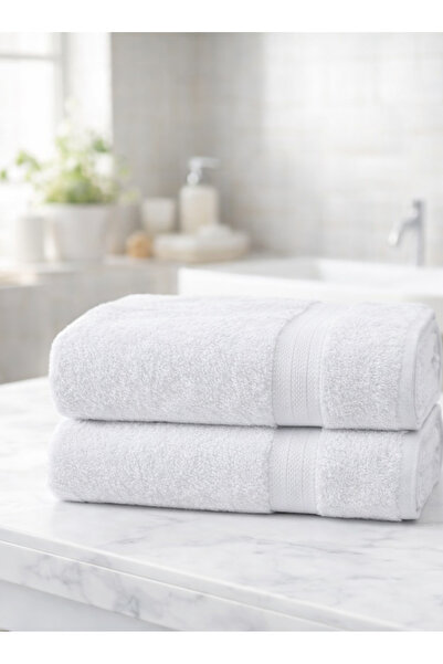LİNDENİ HOME Bath Towel Sports Towel Hand and Face Towel 100% Cotton 2 Pieces...