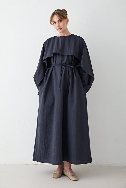 Melike Tatar Cloak Detailed Dress 32-2604