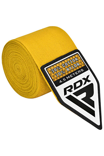 RDX Professional boxing bandages, WX Yellow, Yellow, plain
