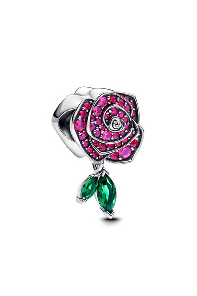 Choice قلادة زهرة القمر المتفتحة من الفضة الإسترليني عيار 925، خرز على شكل جم...