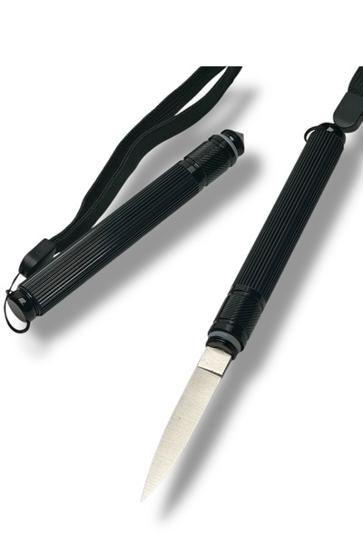 KeskinAdam41 Kalem Çakı Siyah no1 Paslanmaz Çelik 17cm