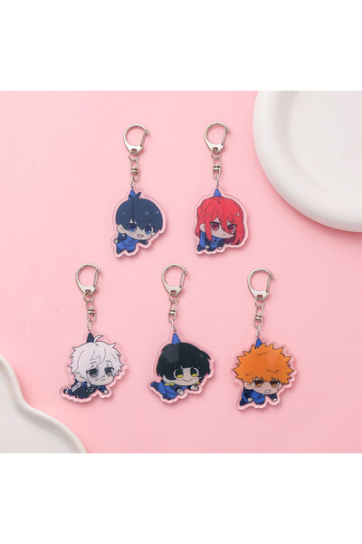Choice 5cm 20 Anime Blue Lock Acrylic keychain accessaries Cartoon funny Bag ...