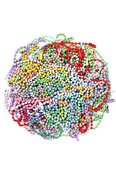Choice ١٠٠ قطعة من سلاسل الخرز الكروية الملونة بألوان متنوعة (٢٠/٤٠/٦٠/٨٠/١٠٠...