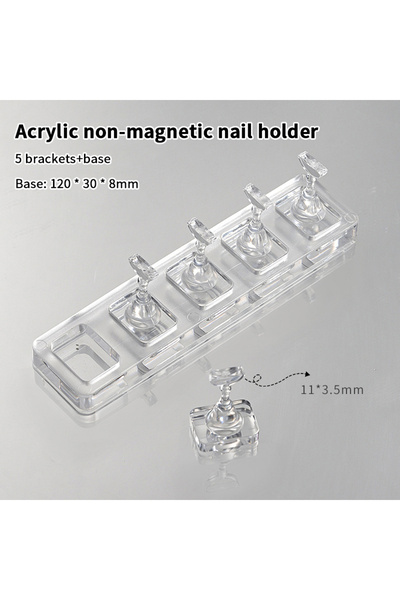 Choice حامل عرض أظافر أكريليك شفاف بشبكة A2 (1/5/10) لعرض الأظافر اللاصقة بدو...