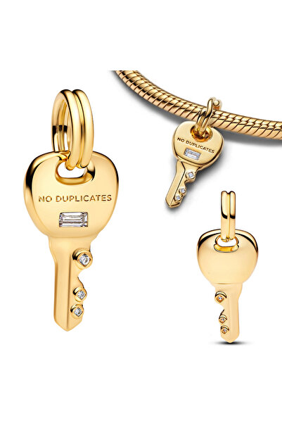 Choice قلادة من الفضة الإسترليني عيار 925 مطلية بالذهب، مزينة بخرز لامع على ش...