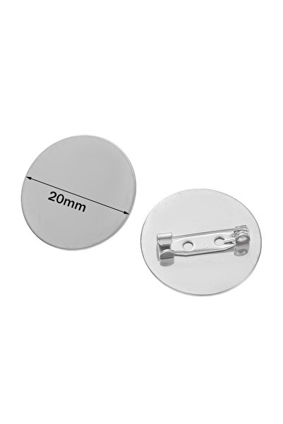 Choice Steel 20mm 5pcs/Lot Stainless Steel 15-30mm Flat Round Brooches Caboch...