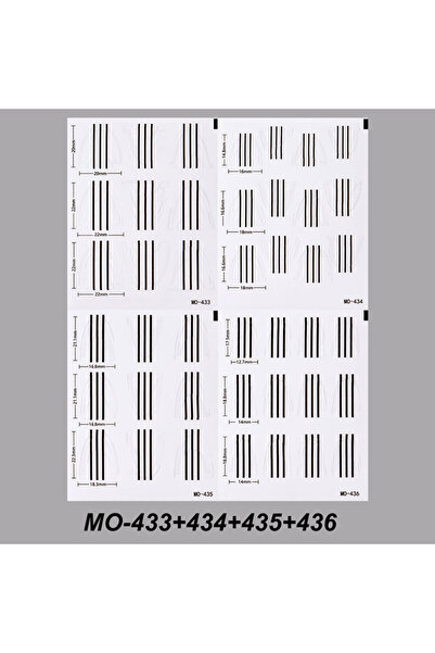 Choice MO-343-344-345-346 2/4 قطع ملصقات أظافر فرنسية قابلة لإعادة الاستخدام،...