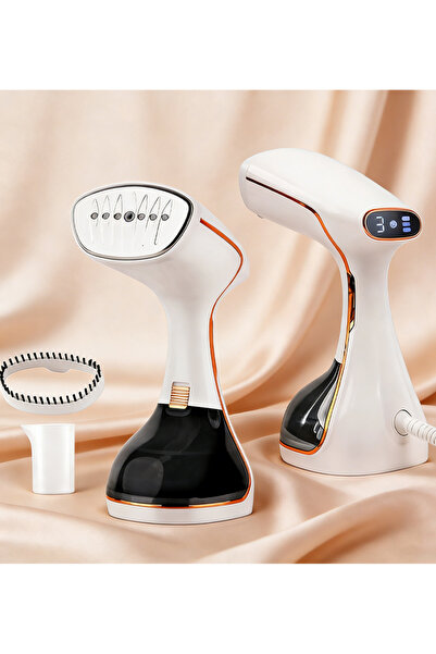 Pomefar مكواة بخار يدوية للملابس، مكواة بخار محمولة للملابس مع فرشاة لإزالة ا...