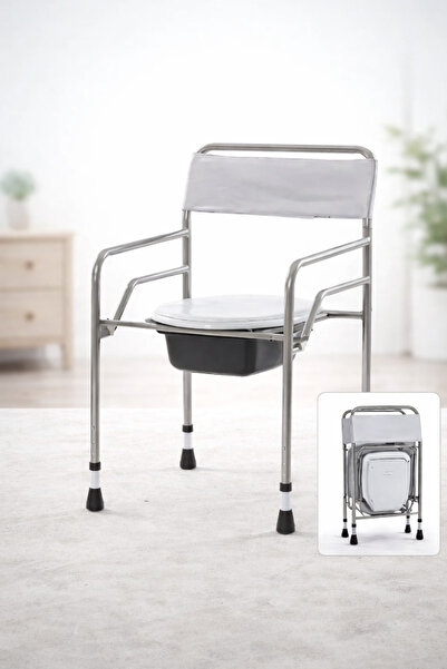 Serra's KATLANABİLİR Wc Seyyar Hasta Klozeti Portatif Tuvaleti Sandalyesi KLO...