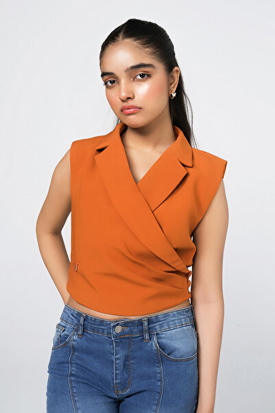 Obaha Vest with side pleats