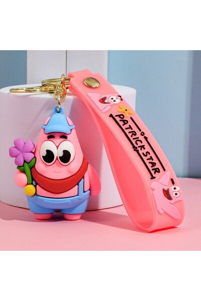 Choice سلسلة مفاتيح كرتونية لشخصية سبونج بوب سكوير بانتس، مقاس 6 سم، رقم المو...