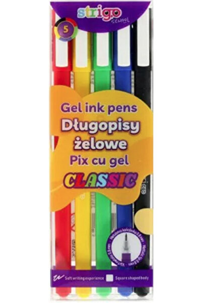 Strigo Set de 5 pixuri cu gel clasice - 0,8 mm