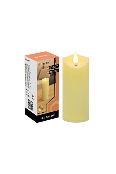 Ruhhy LED candle insert for memorial sites, realistic flame effect, diameter ...